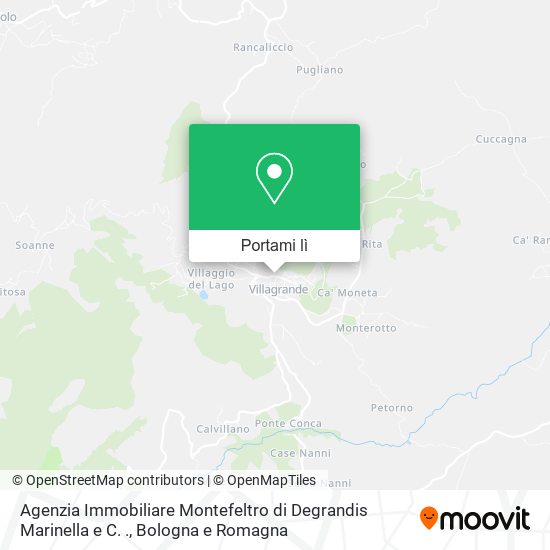 Mappa Agenzia Immobiliare Montefeltro di Degrandis Marinella e C. .