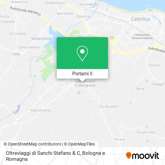 Mappa Oltreviaggi di Sanchi Stefano & C