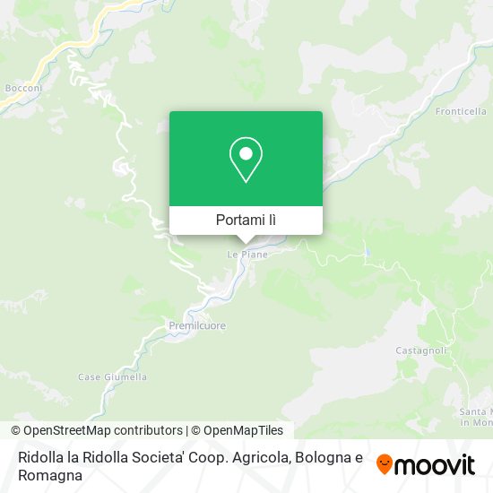 Mappa Ridolla la Ridolla Societa' Coop. Agricola