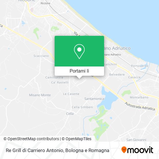 Mappa Re Grill di Carriero Antonio
