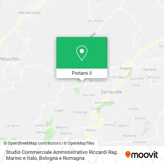 Mappa Studio Commerciale Amministrativo Riccardi Rag. Marino e Italo