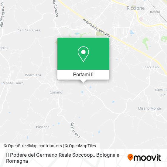 Mappa Il Podere del Germano Reale Soccoop.