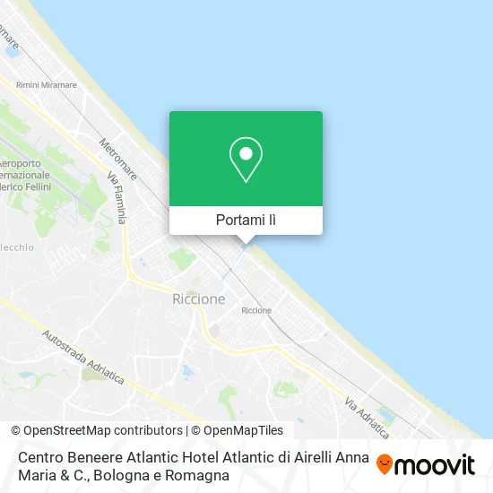 Mappa Centro Beneere Atlantic Hotel Atlantic di Airelli Anna Maria & C.