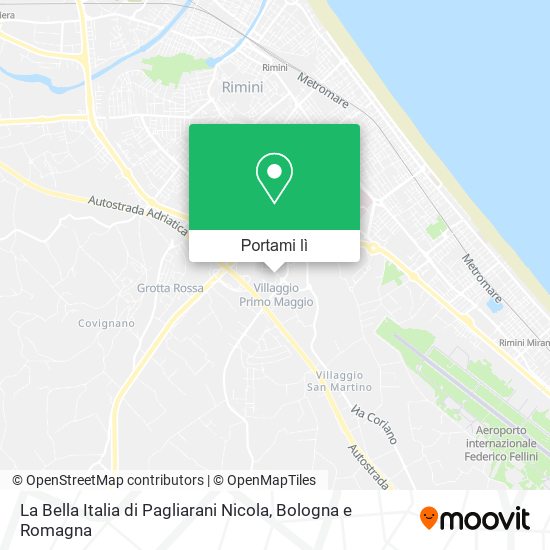 Mappa La Bella Italia di Pagliarani Nicola