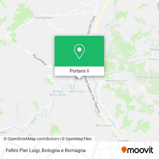 Mappa Fellini Pier Luigi