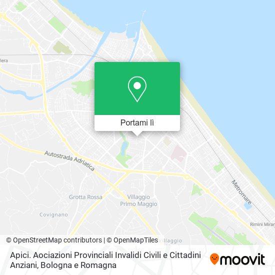 Mappa Apici. Aociazioni Provinciali Invalidi Civili e Cittadini Anziani
