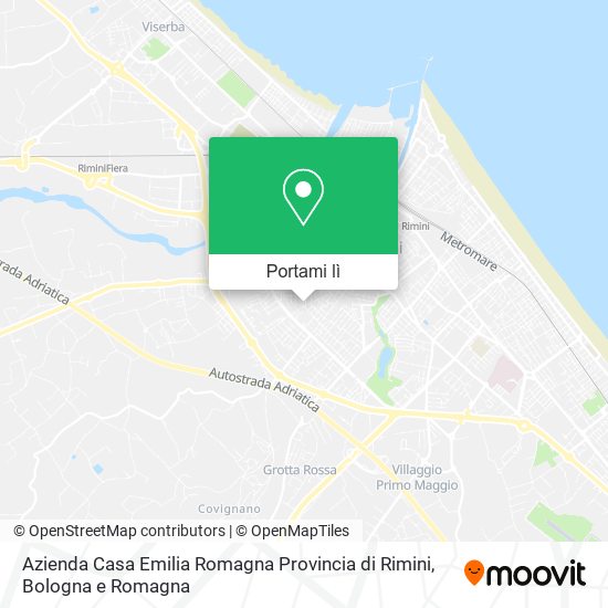 Mappa Azienda Casa Emilia Romagna Provincia di Rimini