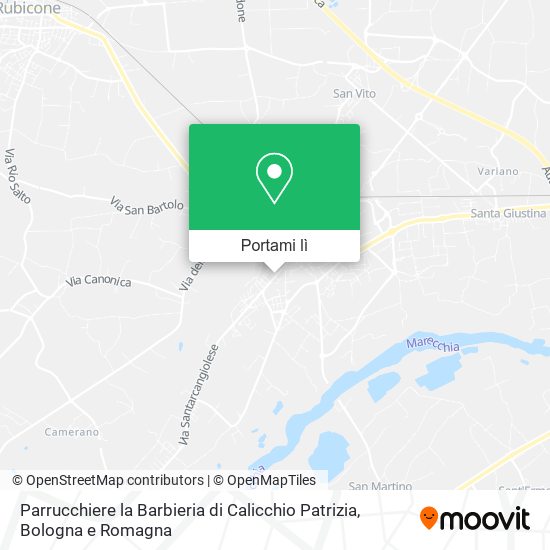 Mappa Parrucchiere la Barbieria di Calicchio Patrizia