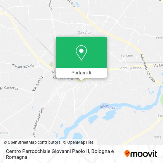 Mappa Centro Parrocchiale Giovanni Paolo II