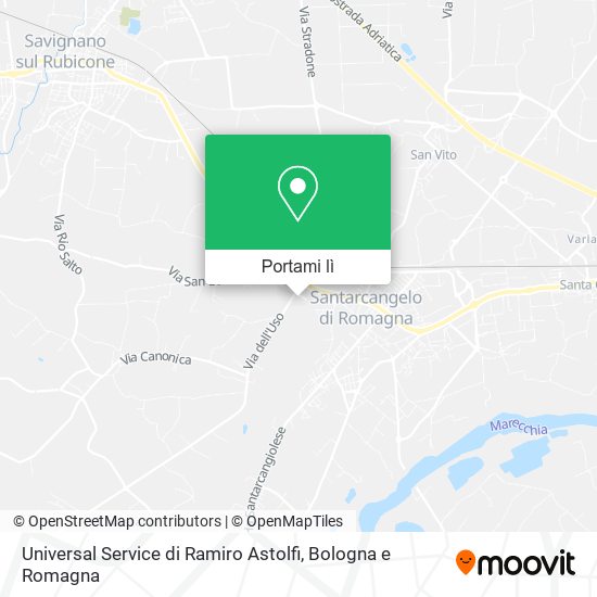 Mappa Universal Service di Ramiro Astolfi