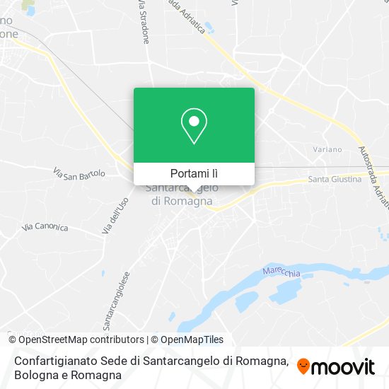 Mappa Confartigianato Sede di Santarcangelo di Romagna