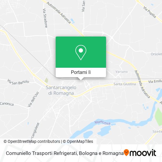 Mappa Comuniello Trasporti Refrigerati