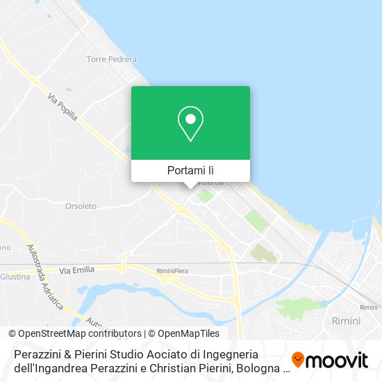 Mappa Perazzini & Pierini Studio Aociato di Ingegneria dell'Ingandrea Perazzini e Christian Pierini