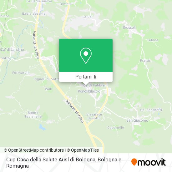 Mappa Cup Casa della Salute Ausl di Bologna