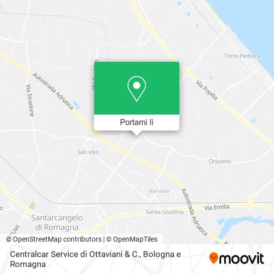 Mappa Centralcar Service di Ottaviani & C.