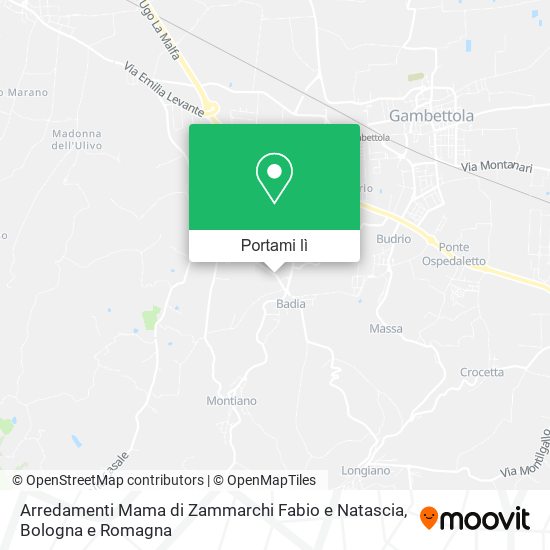 Mappa Arredamenti Mama di Zammarchi Fabio e Natascia