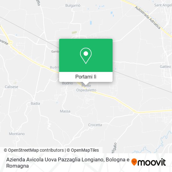 Mappa Azienda Avicola Uova Pazzaglia Longiano