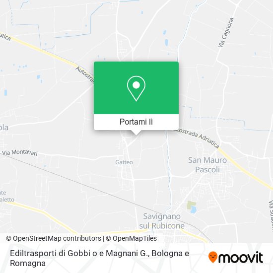Mappa Ediltrasporti di Gobbi o e Magnani G.