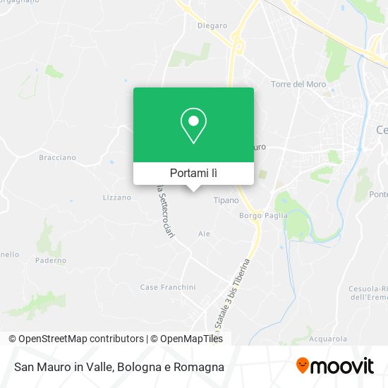 Mappa San Mauro in Valle