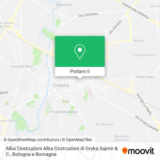 Mappa Alba Costruzioni Alba Costruzioni di Gryka Sajmir & C.