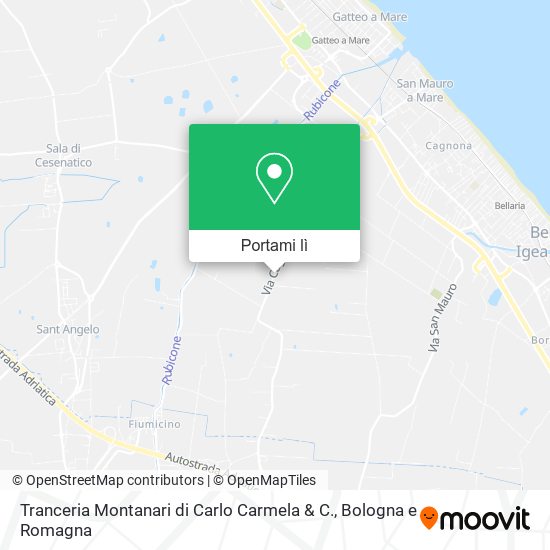 Mappa Tranceria Montanari di Carlo Carmela & C.