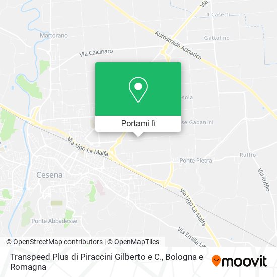 Mappa Transpeed Plus di Piraccini Gilberto e C.