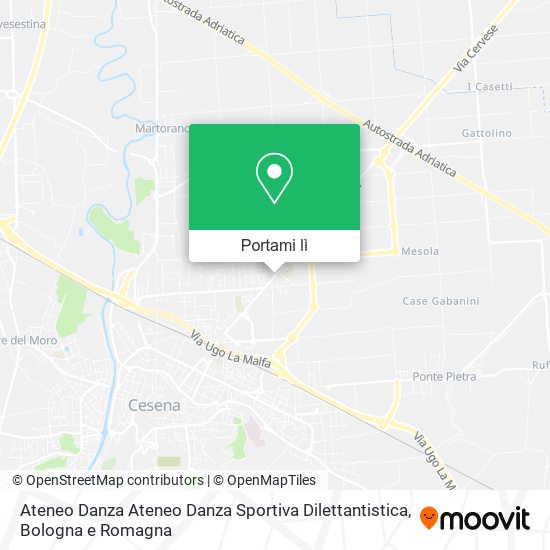 Mappa Ateneo Danza Ateneo Danza Sportiva Dilettantistica