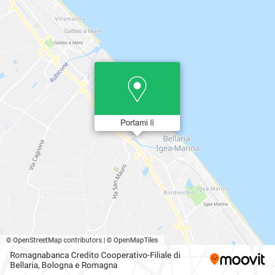 Mappa Romagnabanca Credito Cooperativo-Filiale di Bellaria