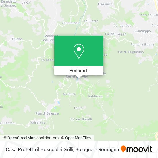 Mappa Casa Protetta il Bosco dei Grilli