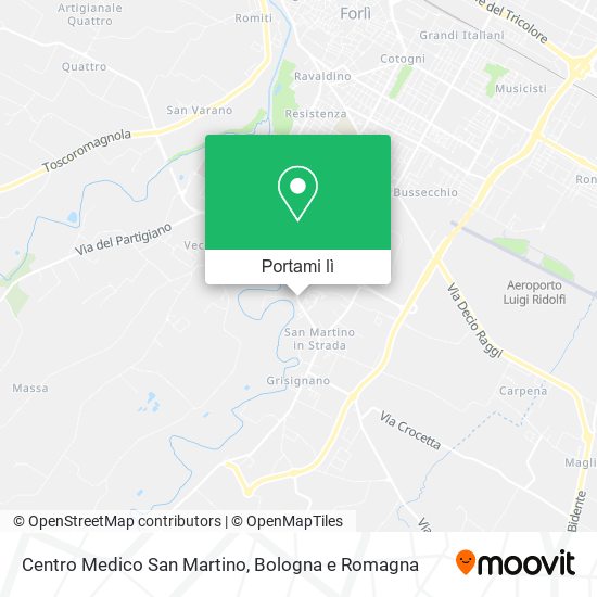 Mappa Centro Medico San Martino