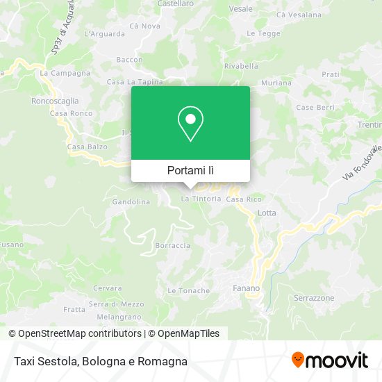 Mappa Taxi Sestola