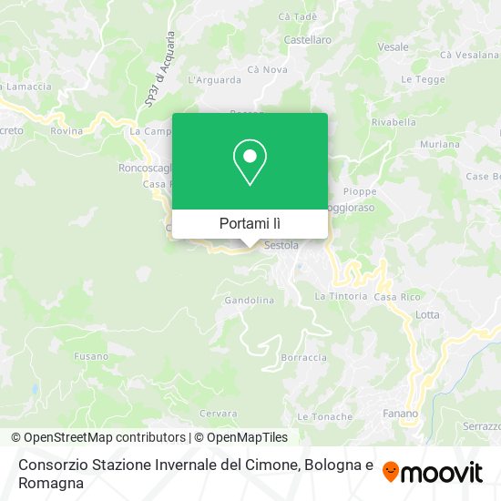 Mappa Consorzio Stazione Invernale del Cimone