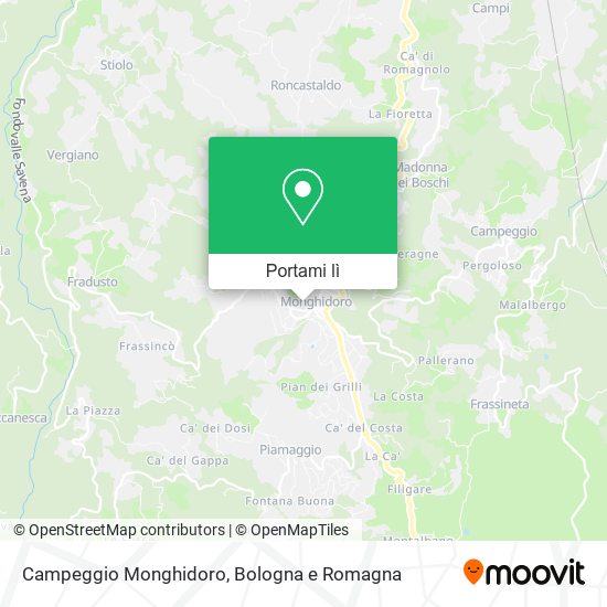 Mappa Campeggio Monghidoro