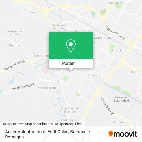 Mappa Auser Volontariato di Forlì-Onlus