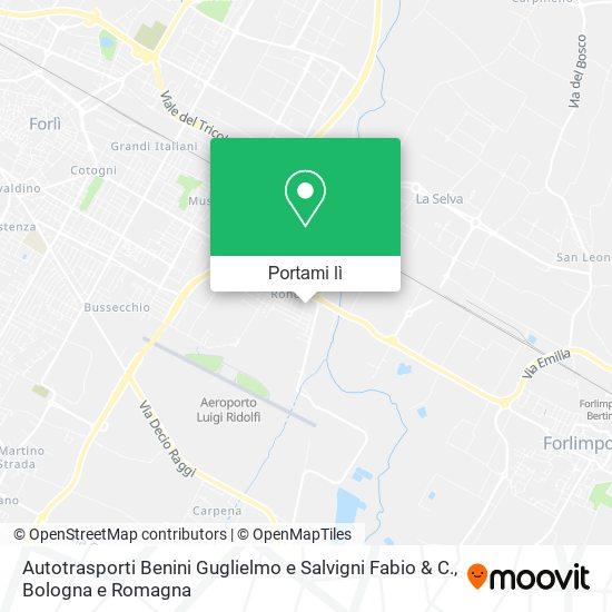 Mappa Autotrasporti Benini Guglielmo e Salvigni Fabio & C.