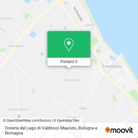 Mappa Osteria del Lago di Valdinoci Maurizio