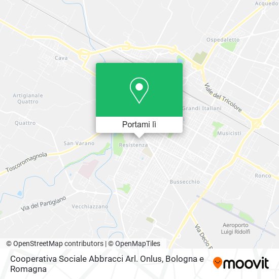 Mappa Cooperativa Sociale Abbracci Arl. Onlus