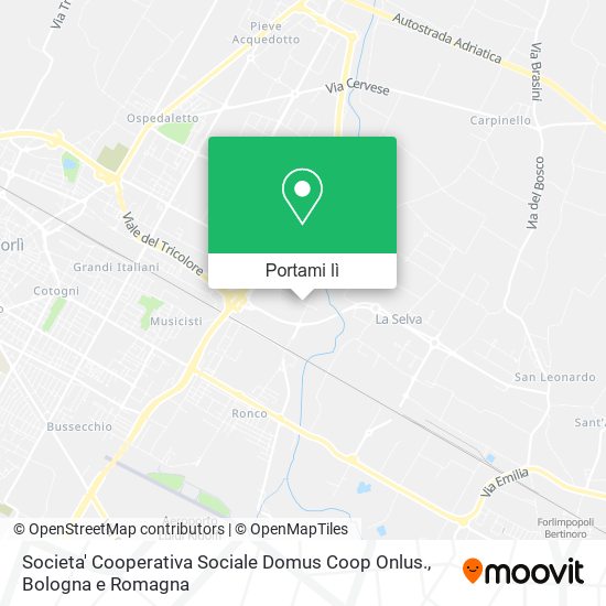 Mappa Societa' Cooperativa Sociale Domus Coop Onlus.