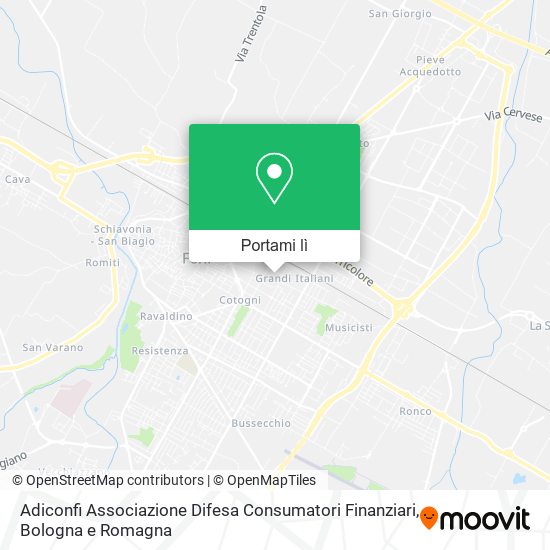 Mappa Adiconfi Associazione Difesa Consumatori Finanziari