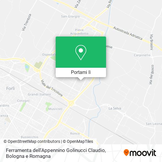 Mappa Ferramenta dell'Appennino Golinucci Claudio