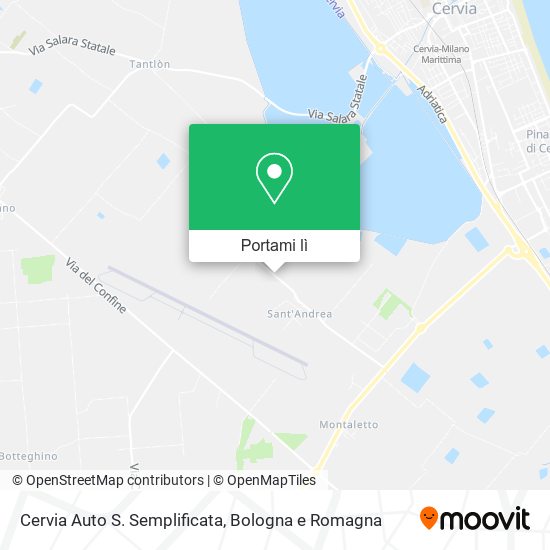 Mappa Cervia Auto S. Semplificata