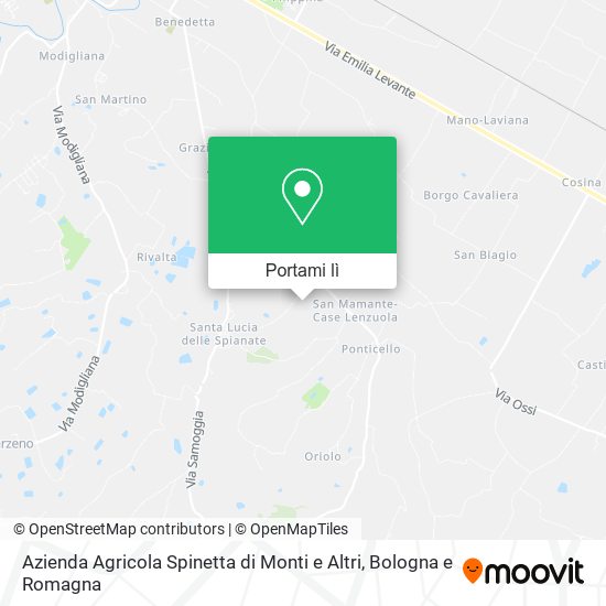 Mappa Azienda Agricola Spinetta di Monti e Altri