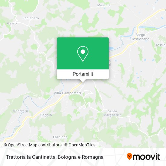 Mappa Trattoria la Cantinetta