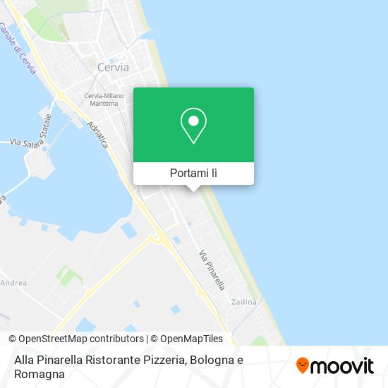 Mappa Alla Pinarella Ristorante Pizzeria