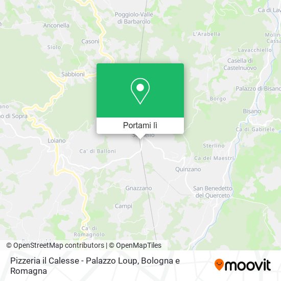 Mappa Pizzeria il Calesse - Palazzo Loup