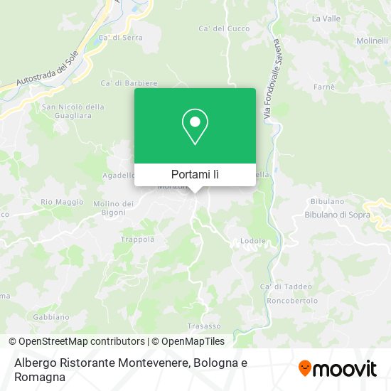 Mappa Albergo Ristorante Montevenere