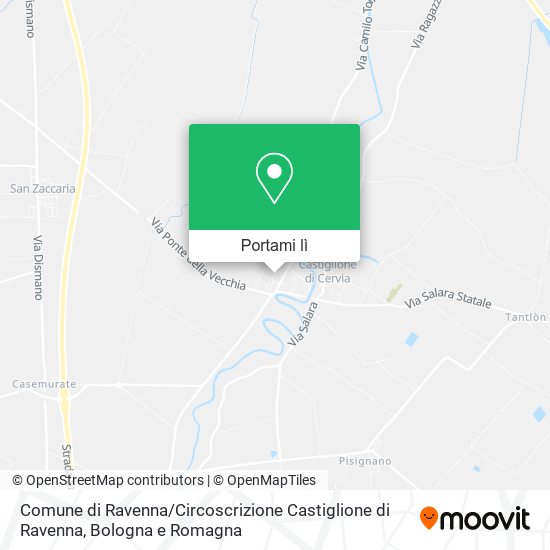 Mappa Comune di Ravenna / Circoscrizione Castiglione di Ravenna