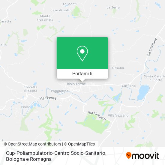 Mappa Cup-Poliambulatorio-Centro Socio-Sanitario