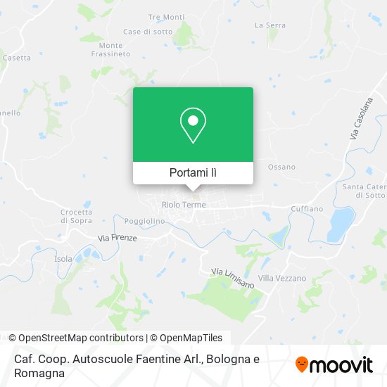 Mappa Caf. Coop. Autoscuole Faentine Arl.