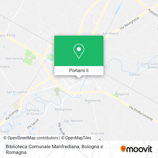 Mappa Biblioteca Comunale Manfrediana